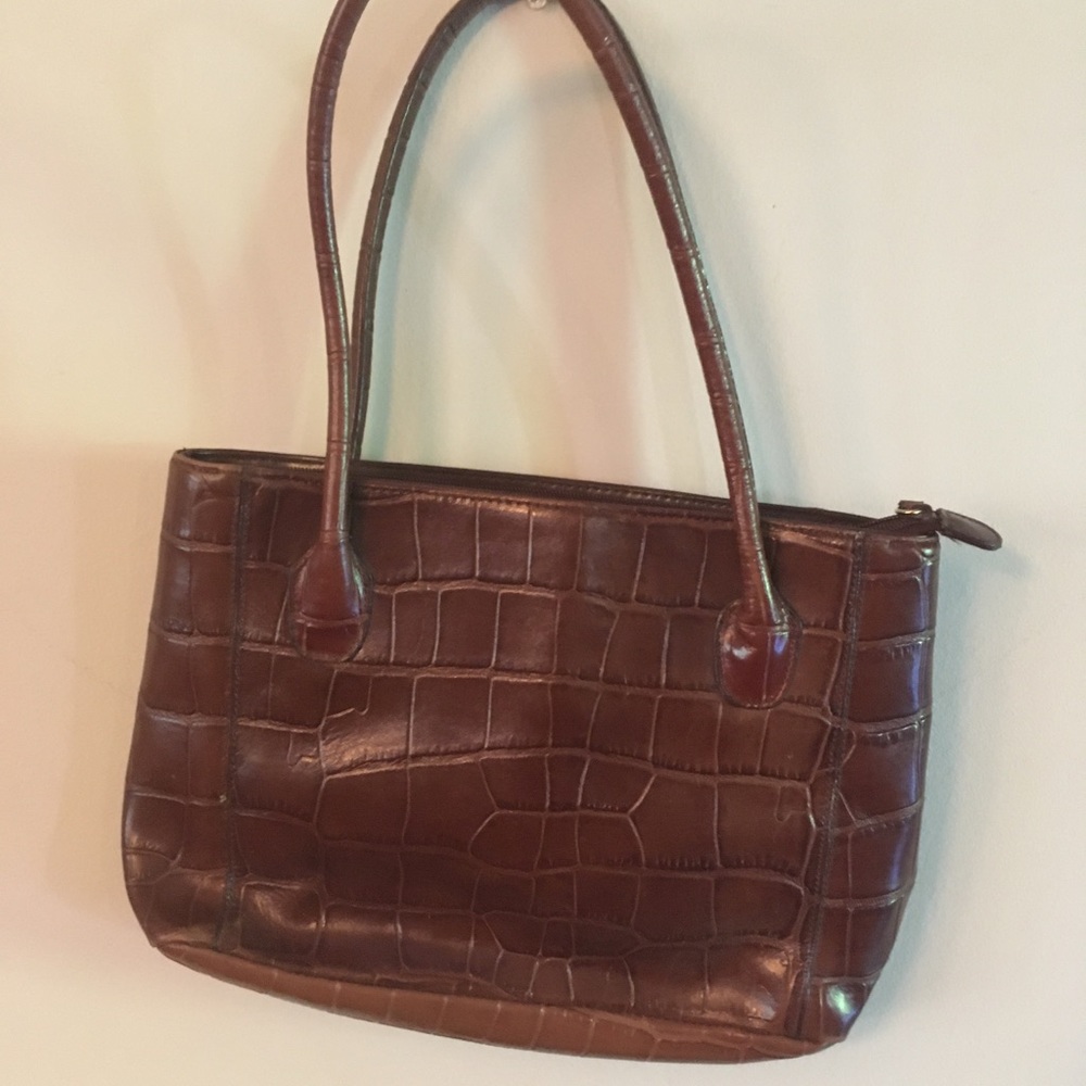 Worthington genuine leather brown shoulder bag